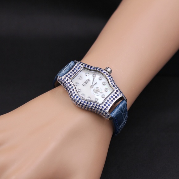 Mini Broadway Sapphire Mother-of-pearl Dial Watch main image 6